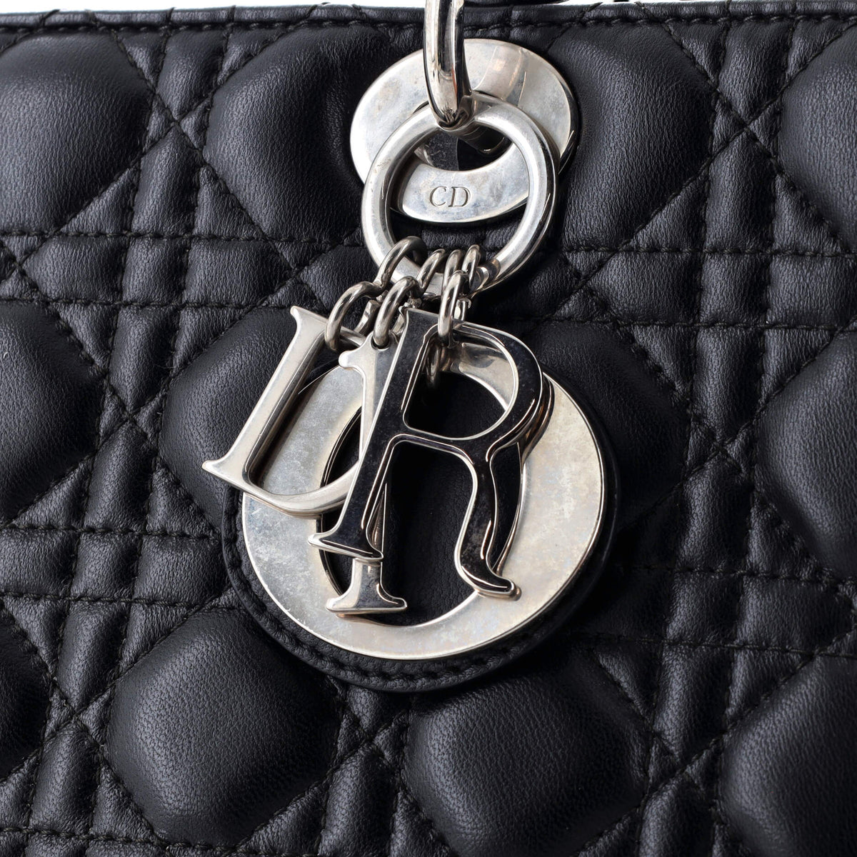 Lady Dior Bag Cannage Quilt Lambskin Large