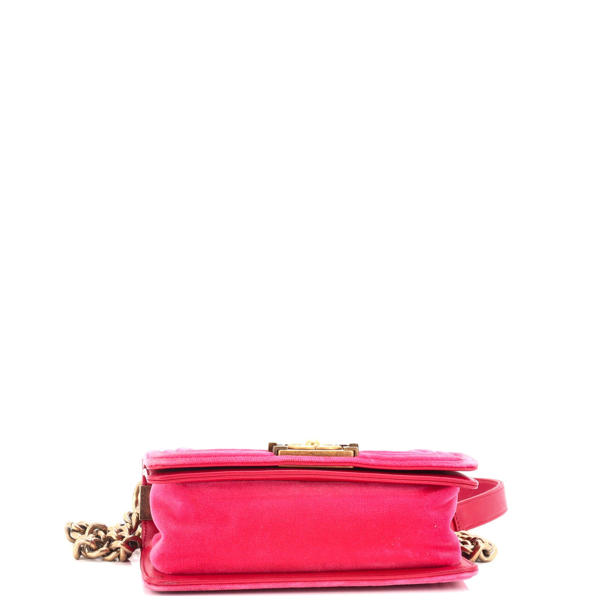 Boy Flap Bag Chevron Velvet Small