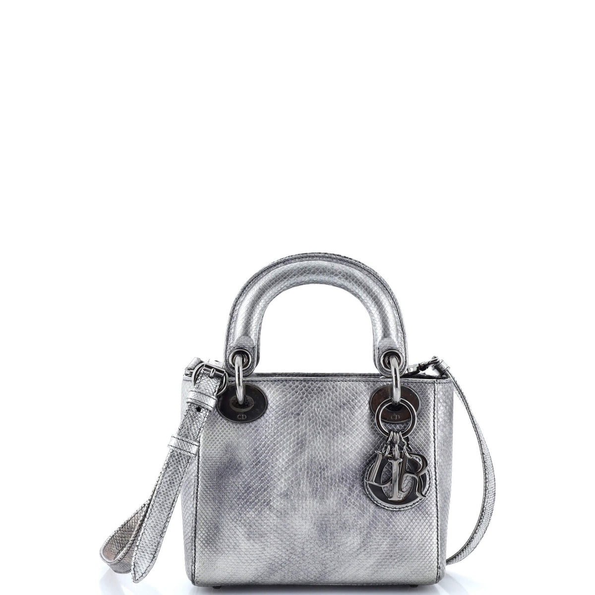 Lady Dior Bag Vieil Argent Karung Mini