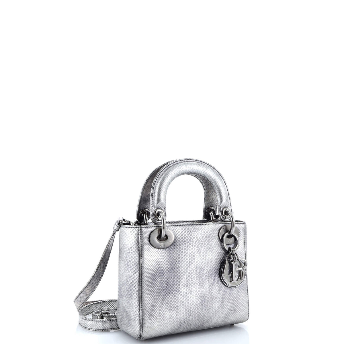 Lady Dior Bag Vieil Argent Karung Mini