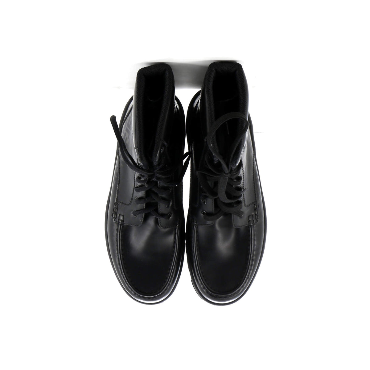 Men's Faded FF Lace Up Ankle Boots Leather