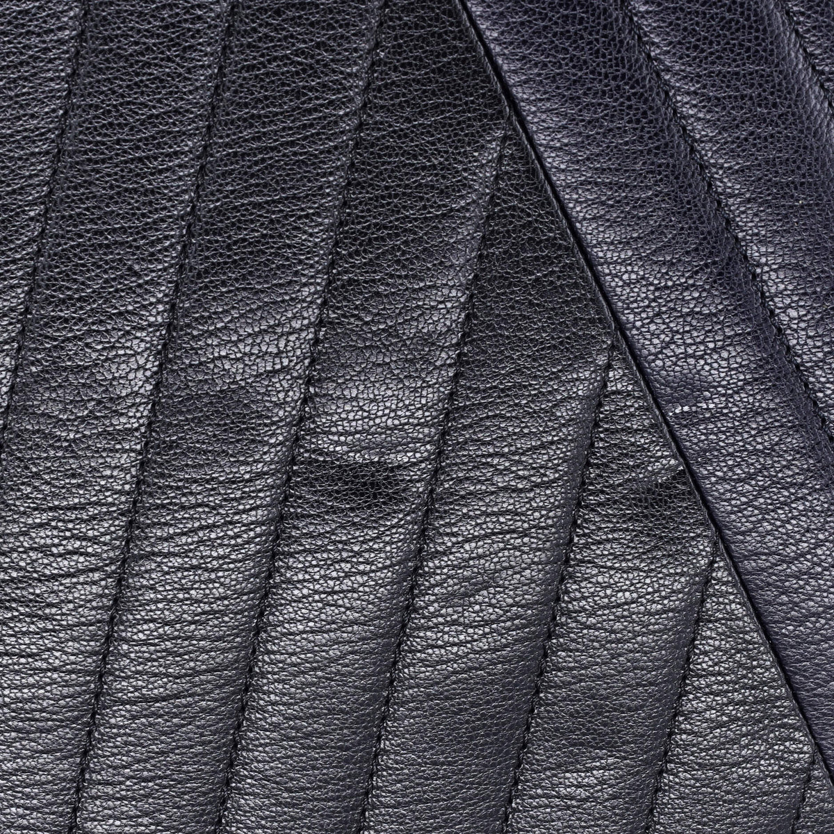Gabrielle Saddle Crossbody Bag Chevron Goatskin Small