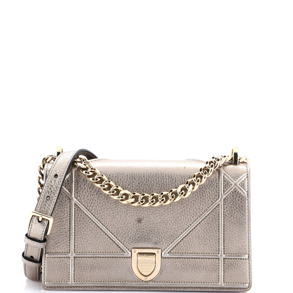 Diorama Flap Bag Grained Calfskin Small