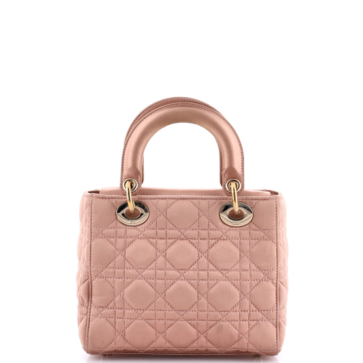 My ABCDior Lady Dior Bag Cannage Quilt Satin with Crystal Charms