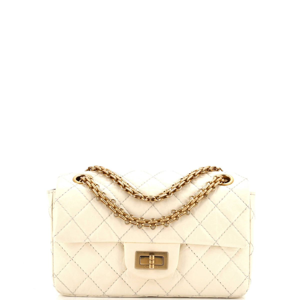 Reissue 2.55 Flap Bag Quilted Aged Calfskin Mini