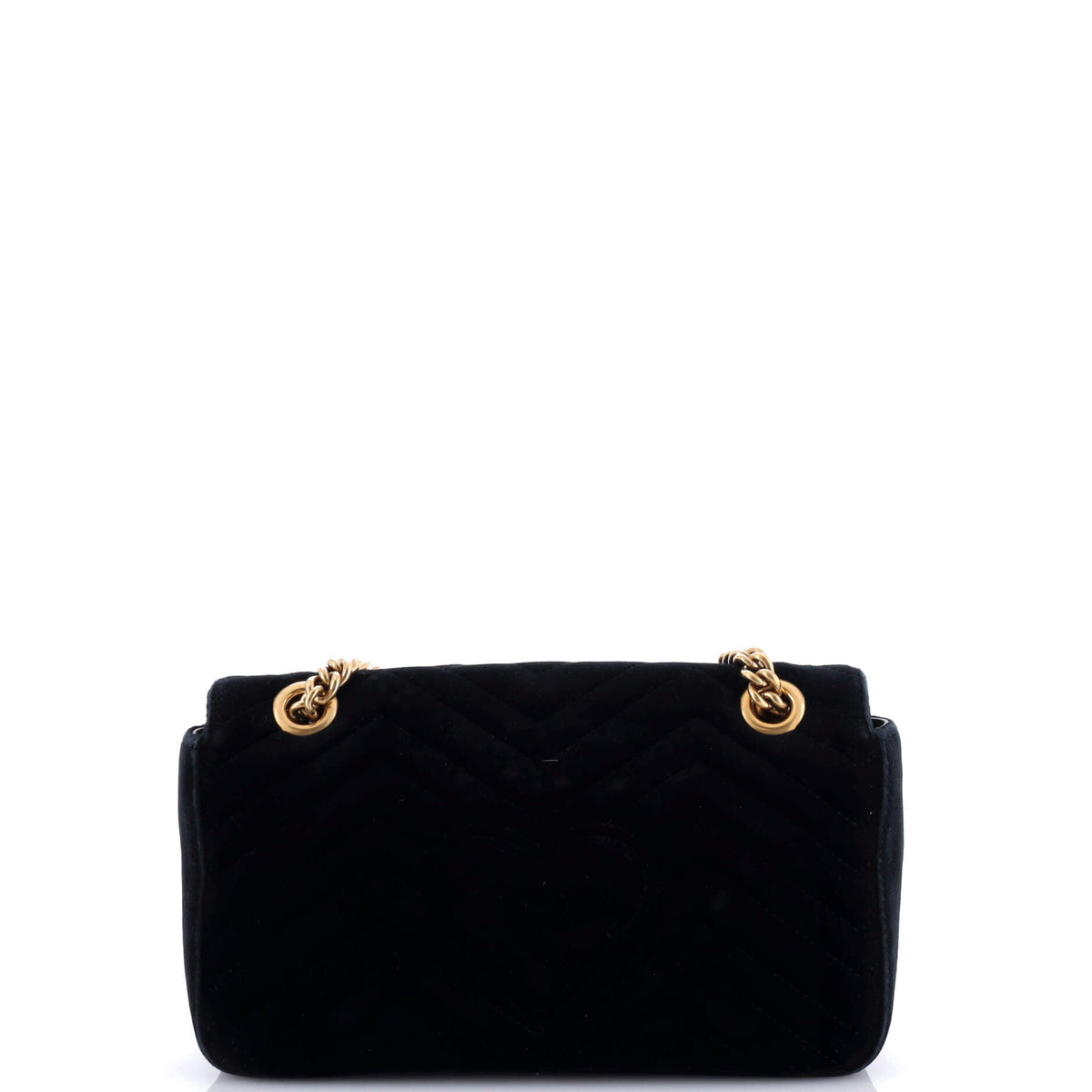 GG Marmont Flap Bag Crystal Embellished Matelasse Velvet Medium