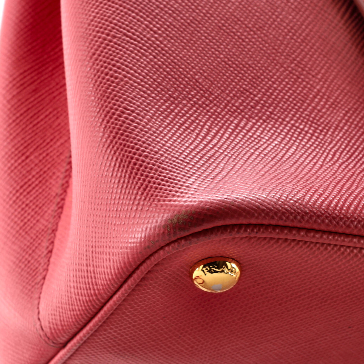 Cuir Double Tote Saffiano Leather Medium