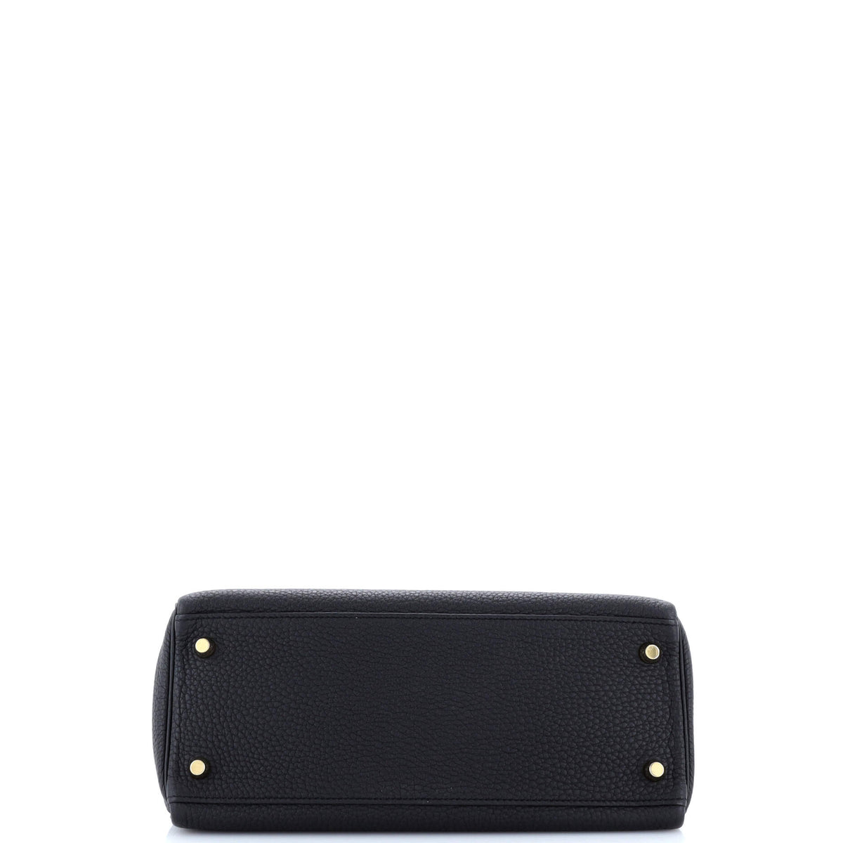 Kelly Handbag Noir Togo with Gold Hardware 28