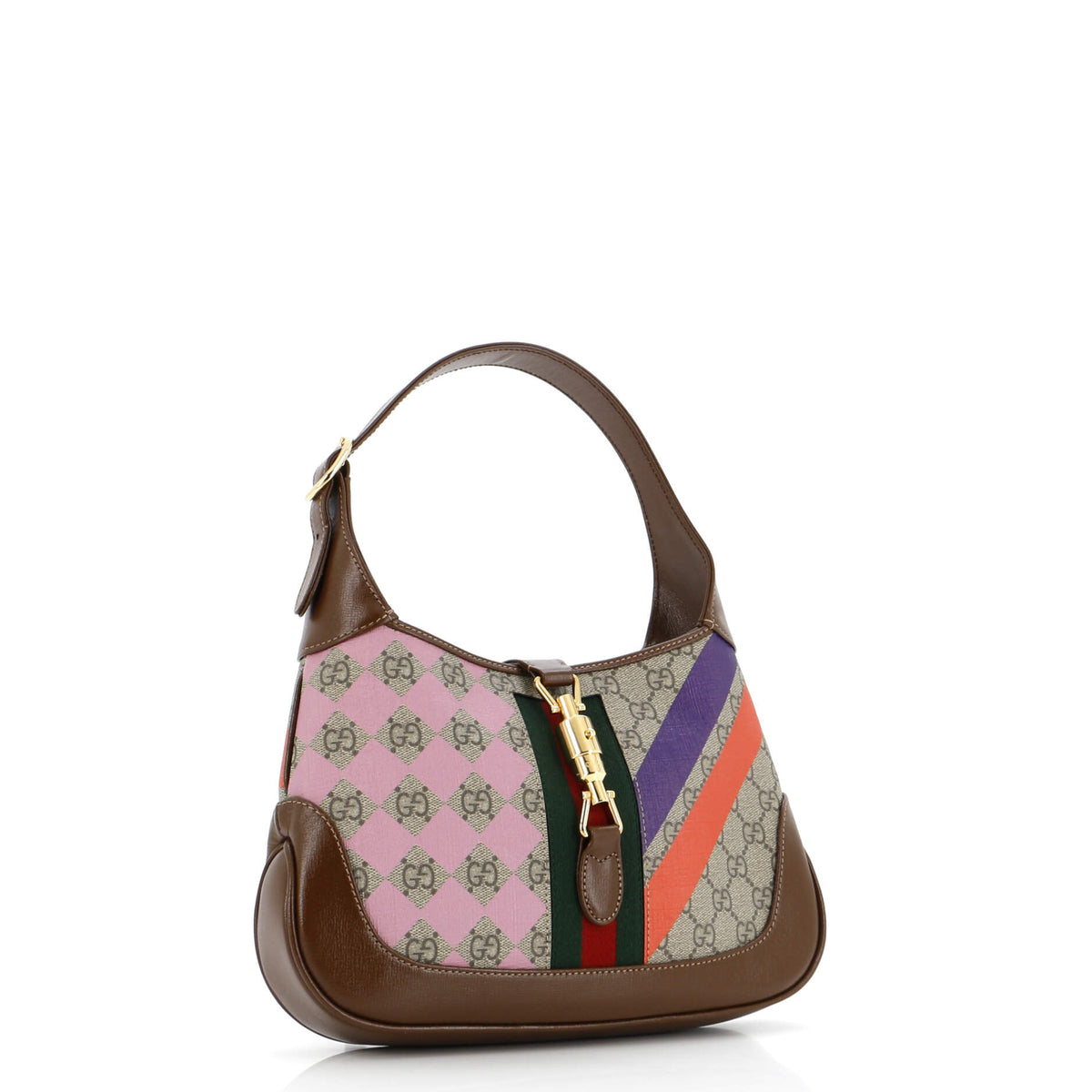 Jackie 1961 Hobo Printed GG Coated Canvas Small