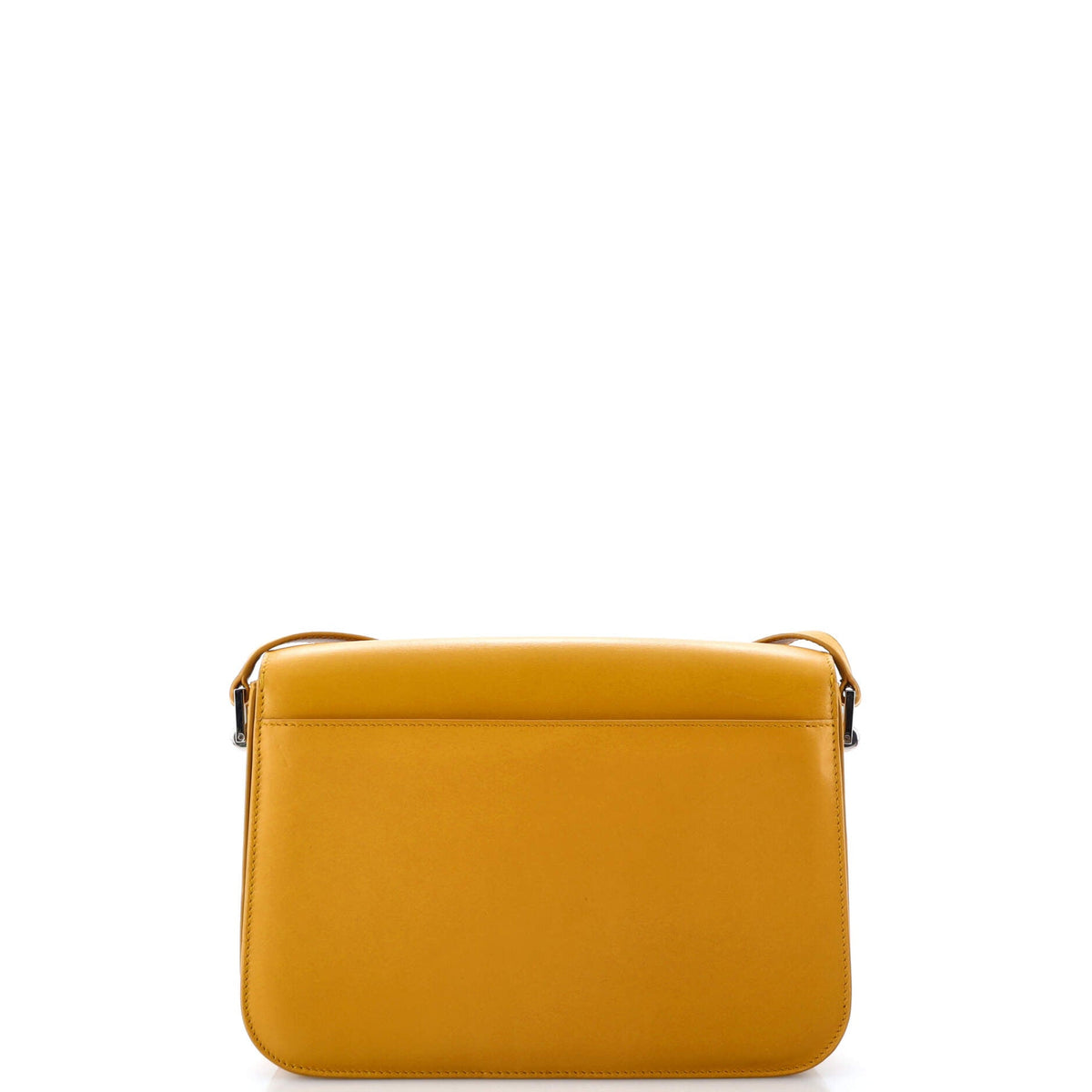 Fermoir Flap Satchel Bag Leather