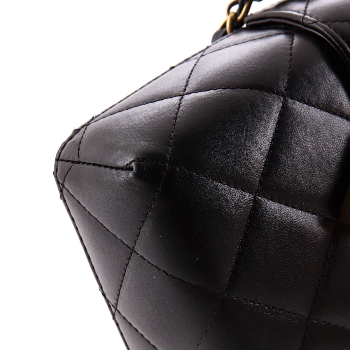 Diamond Lock CC Phone Holder Crossbody Bag Quilted Lambskin Mini