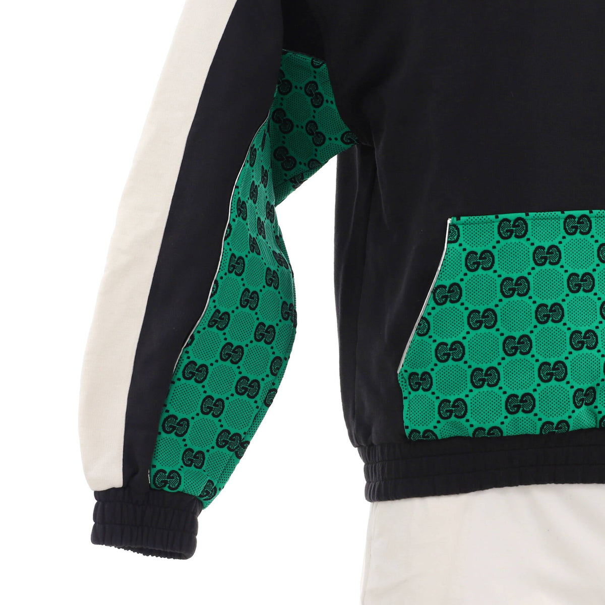 Men's Panelled Hoodie GG Cotton