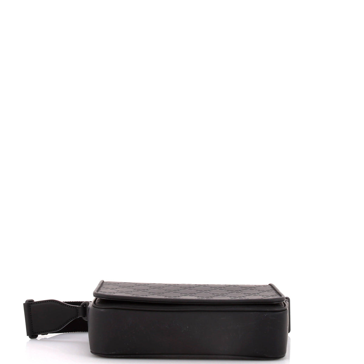 Flap Crossbody Bag GG Rubber Effect Leather Medium