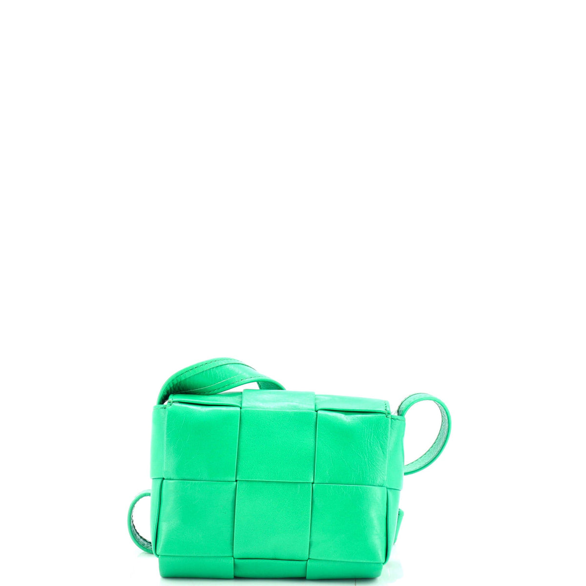 Cassette Crossbody Bag Maxi Intrecciato Leather Mini