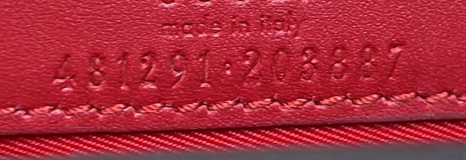 Cherries Wallet on Chain GG Coated Canvas Mini