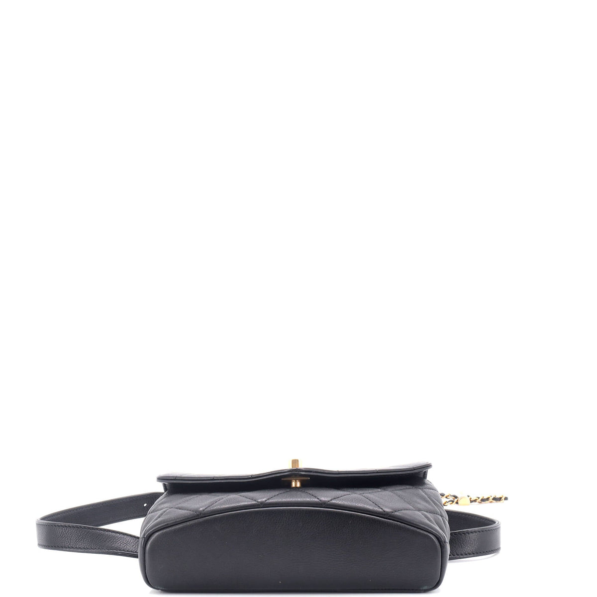 Carry With Chic Chain Flap Waist Bag Quilted Calfskin