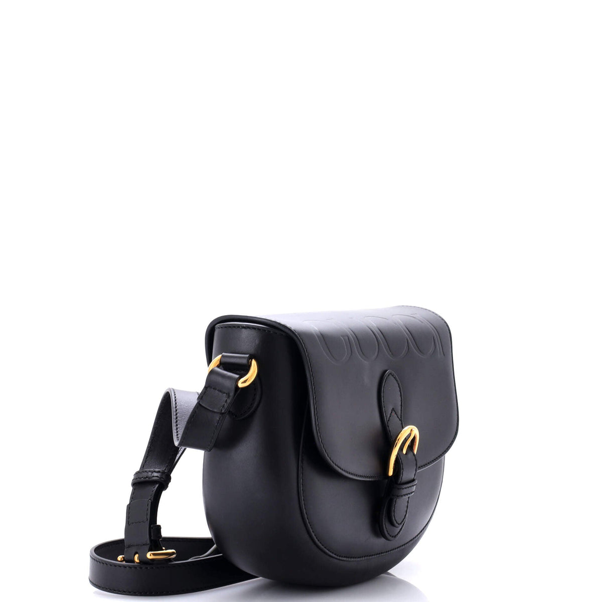 Charisma Flap Shoulder Bag Embossed Leather