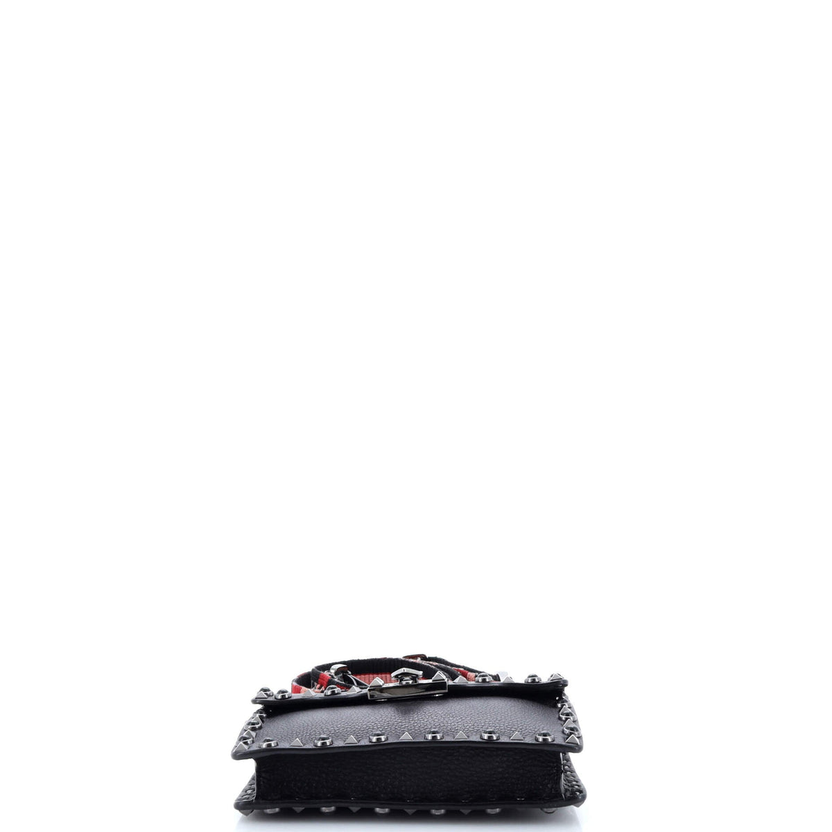 Rolling Rockstud Crossbody Bag Leather with Cabochons Small