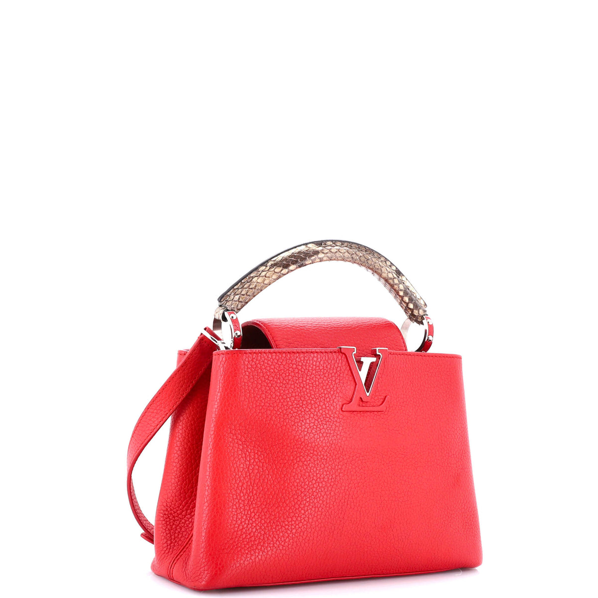 Capucines Bag Leather with Snakeskin BB