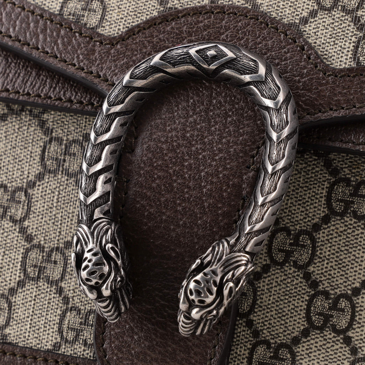Dionysus Top Handle Chain Bag GG Coated Canvas Small