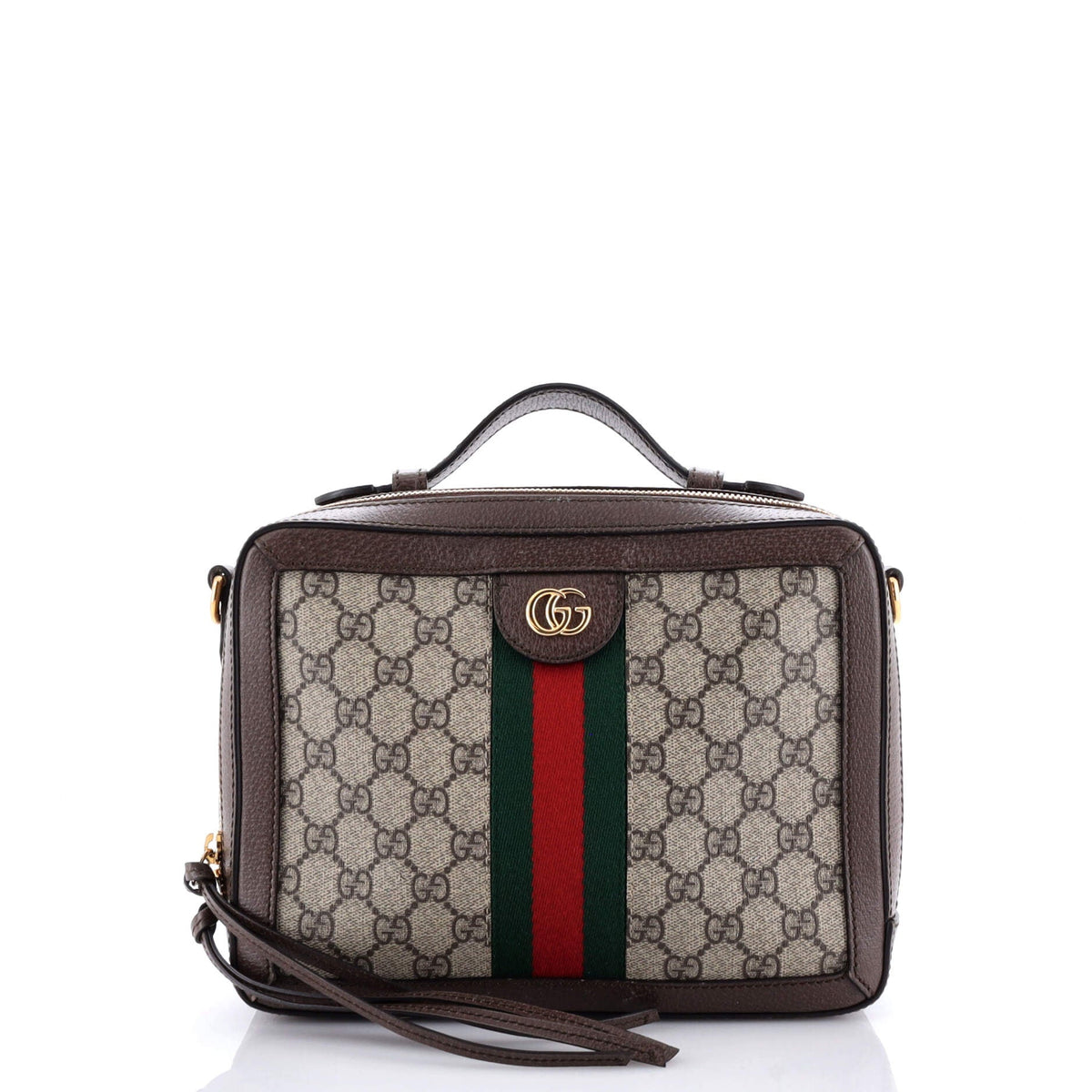 Ophidia Zip Around Camera Bag GG Coated Canvas Small