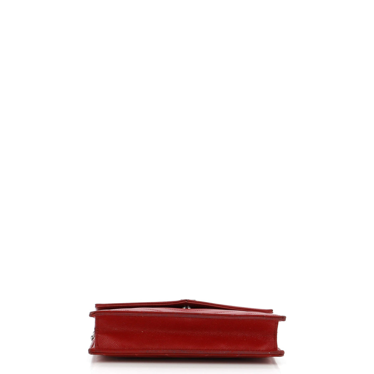 Classic Monogram Wallet on Chain Matelasse Chevron Leather Small