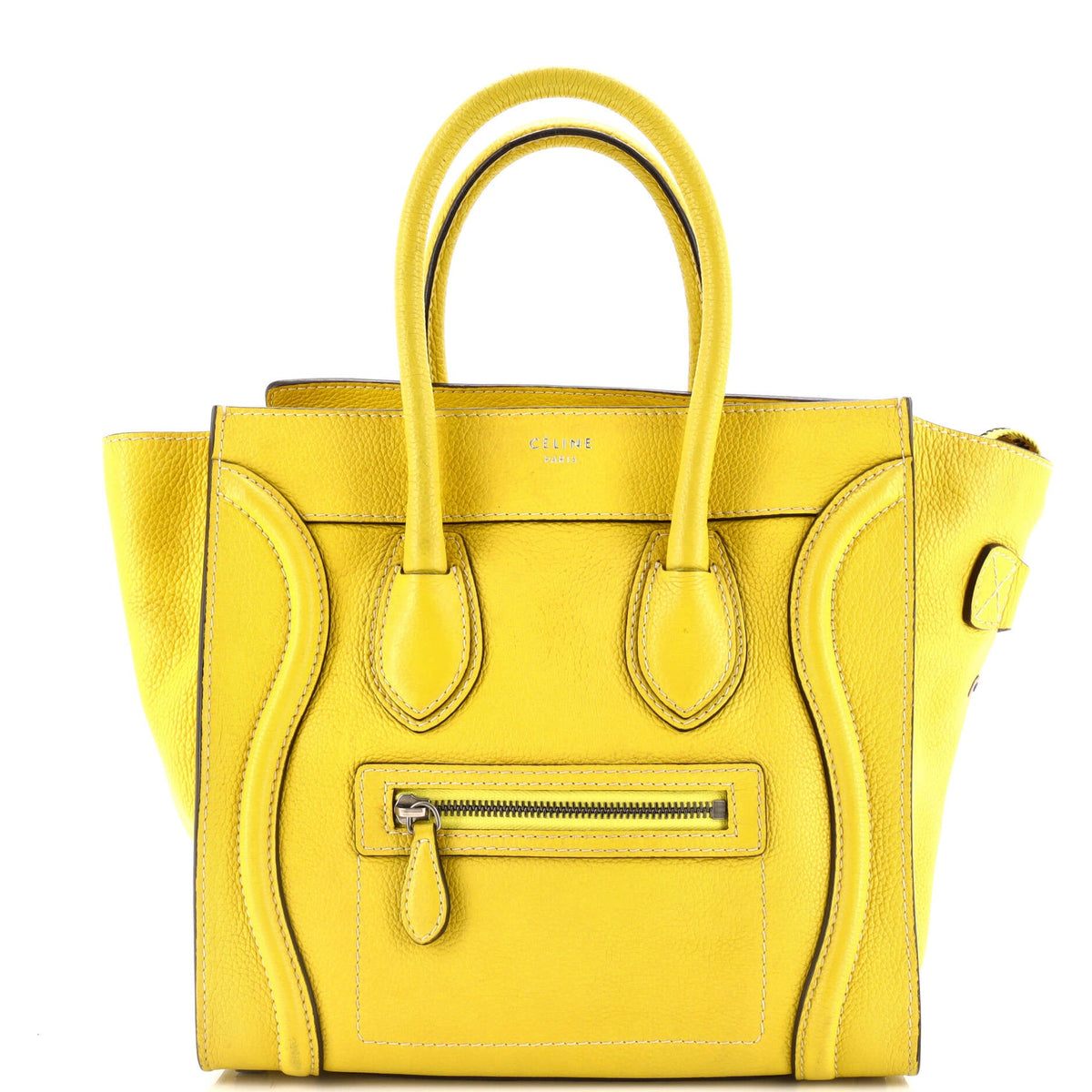 Luggage Bag Grainy Leather Micro