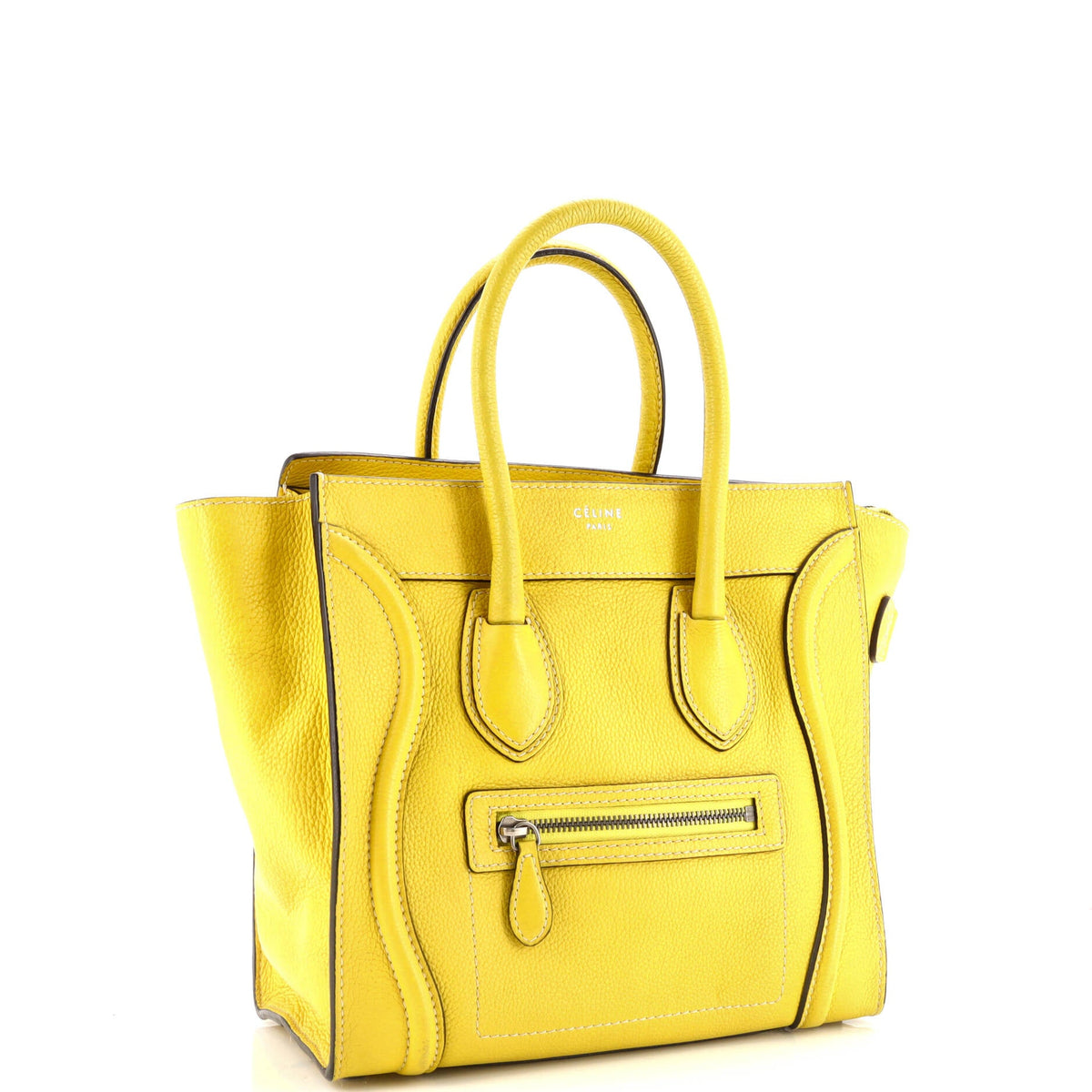 Luggage Bag Grainy Leather Micro