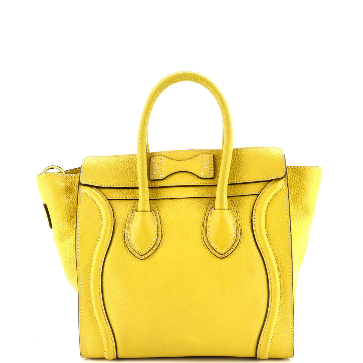 Luggage Bag Grainy Leather Micro