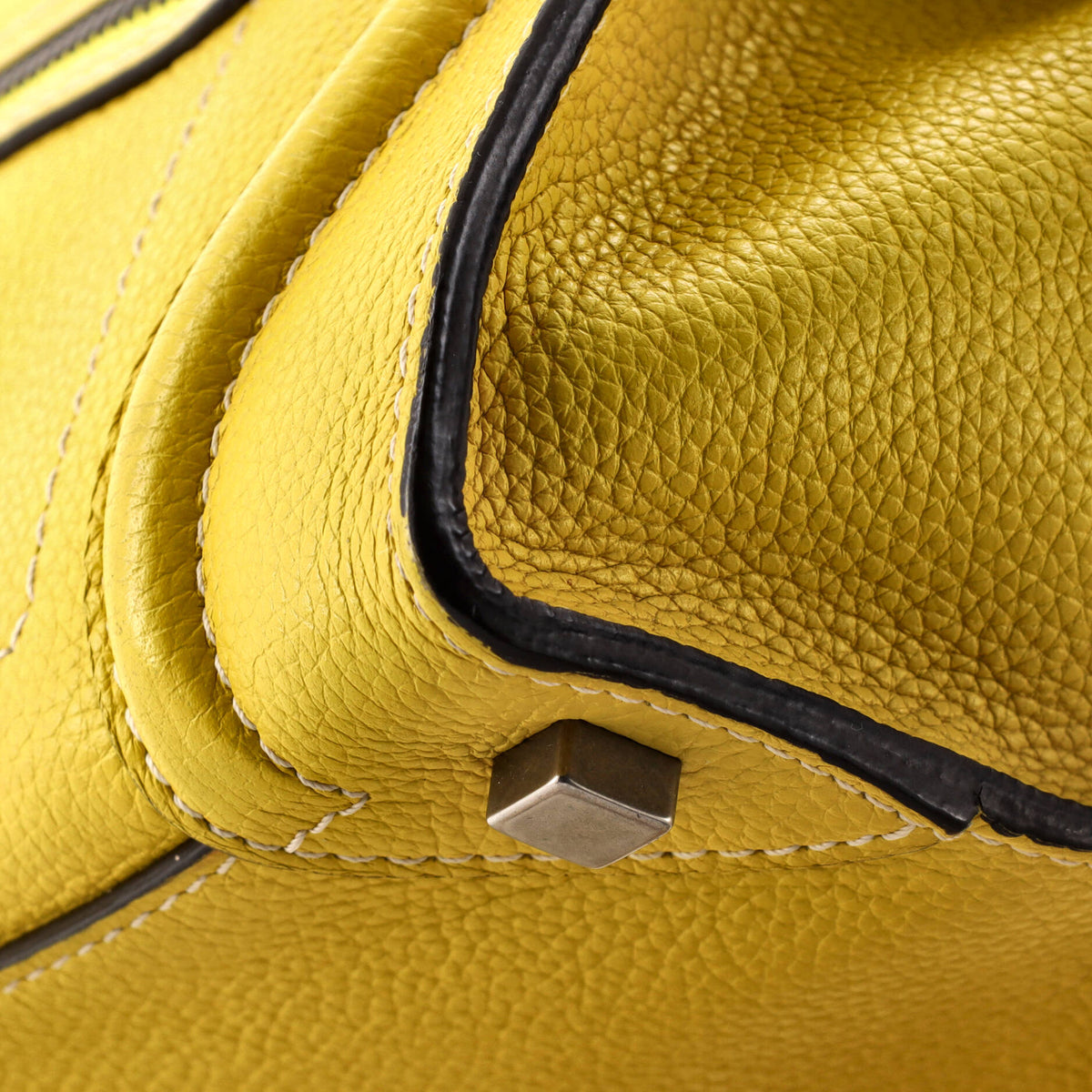 Luggage Bag Grainy Leather Micro