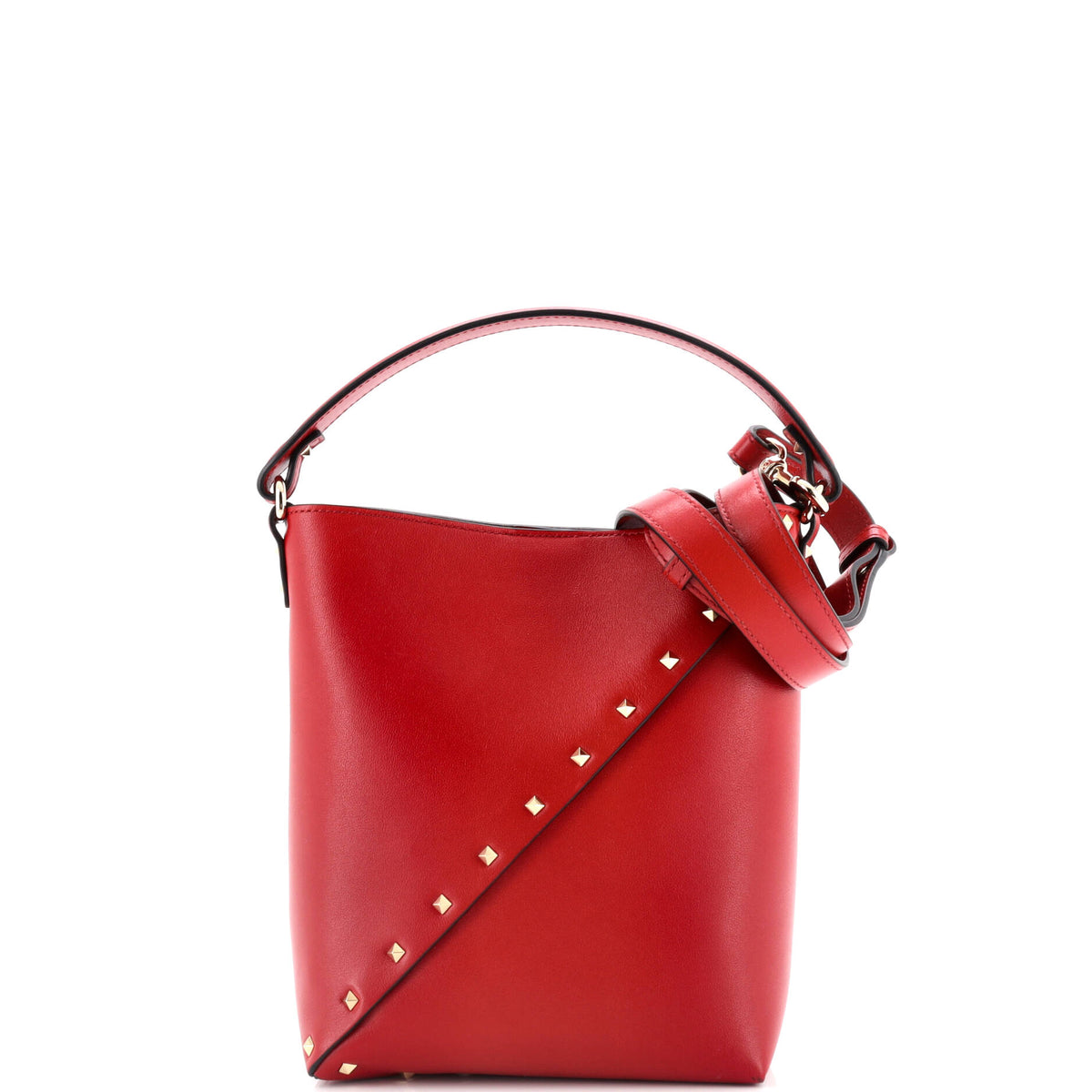 Rockstud Wispy Bucket Bag Leather Small