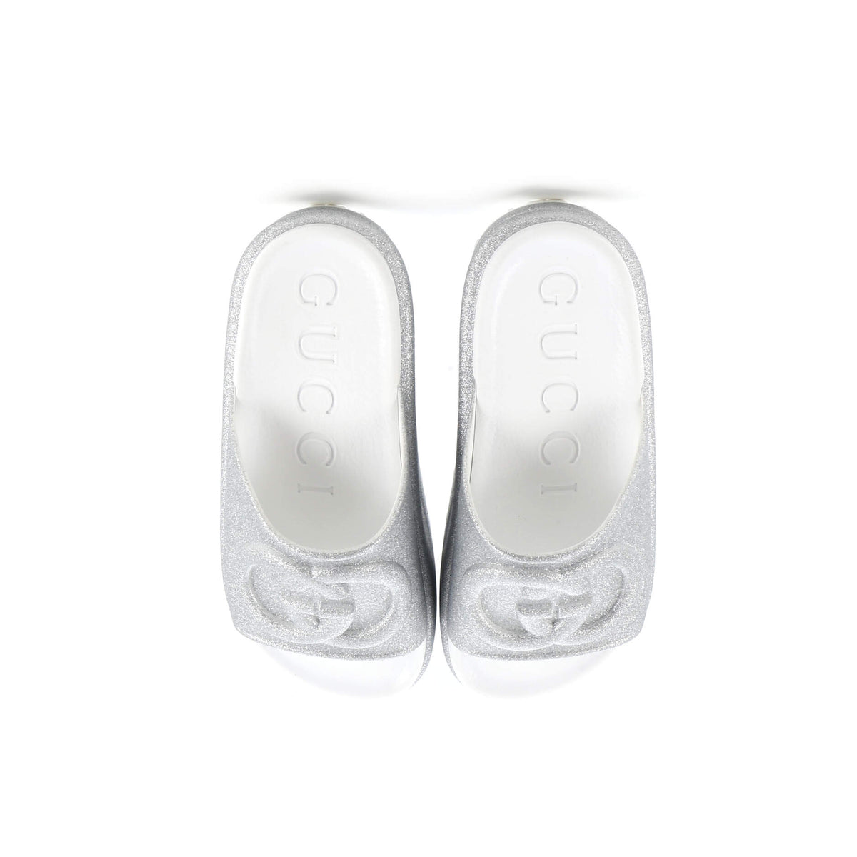Interlocking G Platform Slide Sandals Rubber