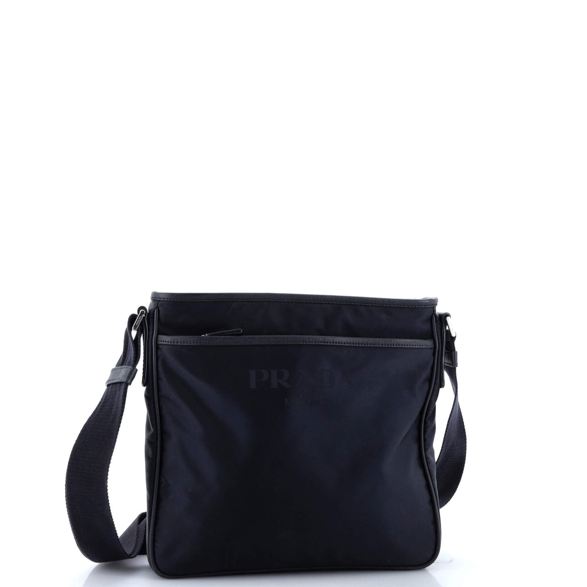 Front Pocket Messenger Bag Tessuto Medium