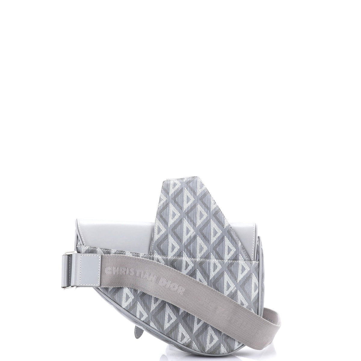 Saddle Crossbody Bag CD Diamond Coated Canvas and Leather