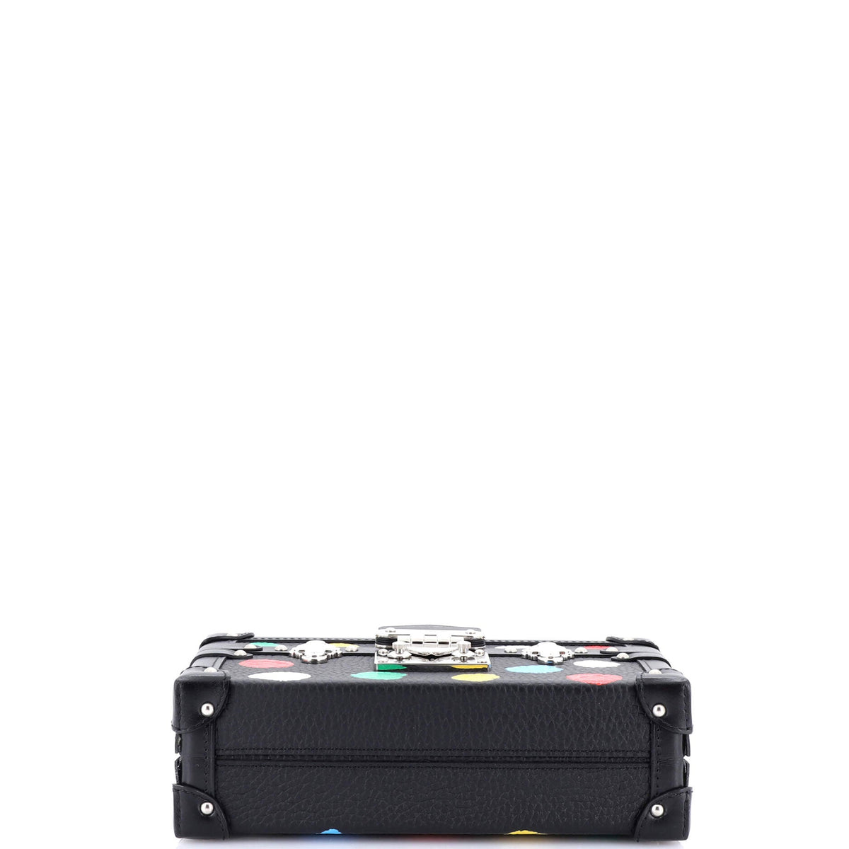 Petite Malle Handbag Yayoi Kusama Painted Dots Taurillon Leather