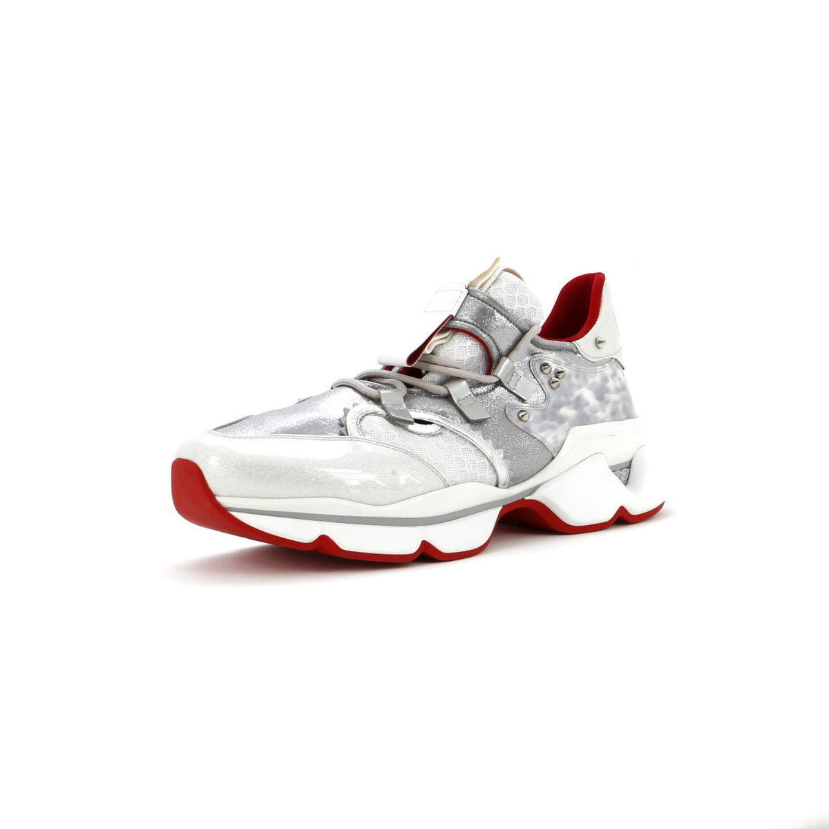 Women's Red Runner Donna Sneakers Leather with Fabric
