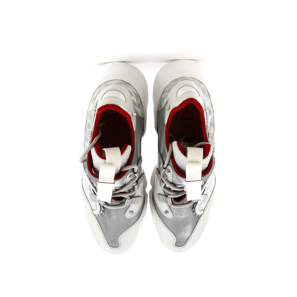 Women's Red Runner Donna Sneakers Leather with Fabric