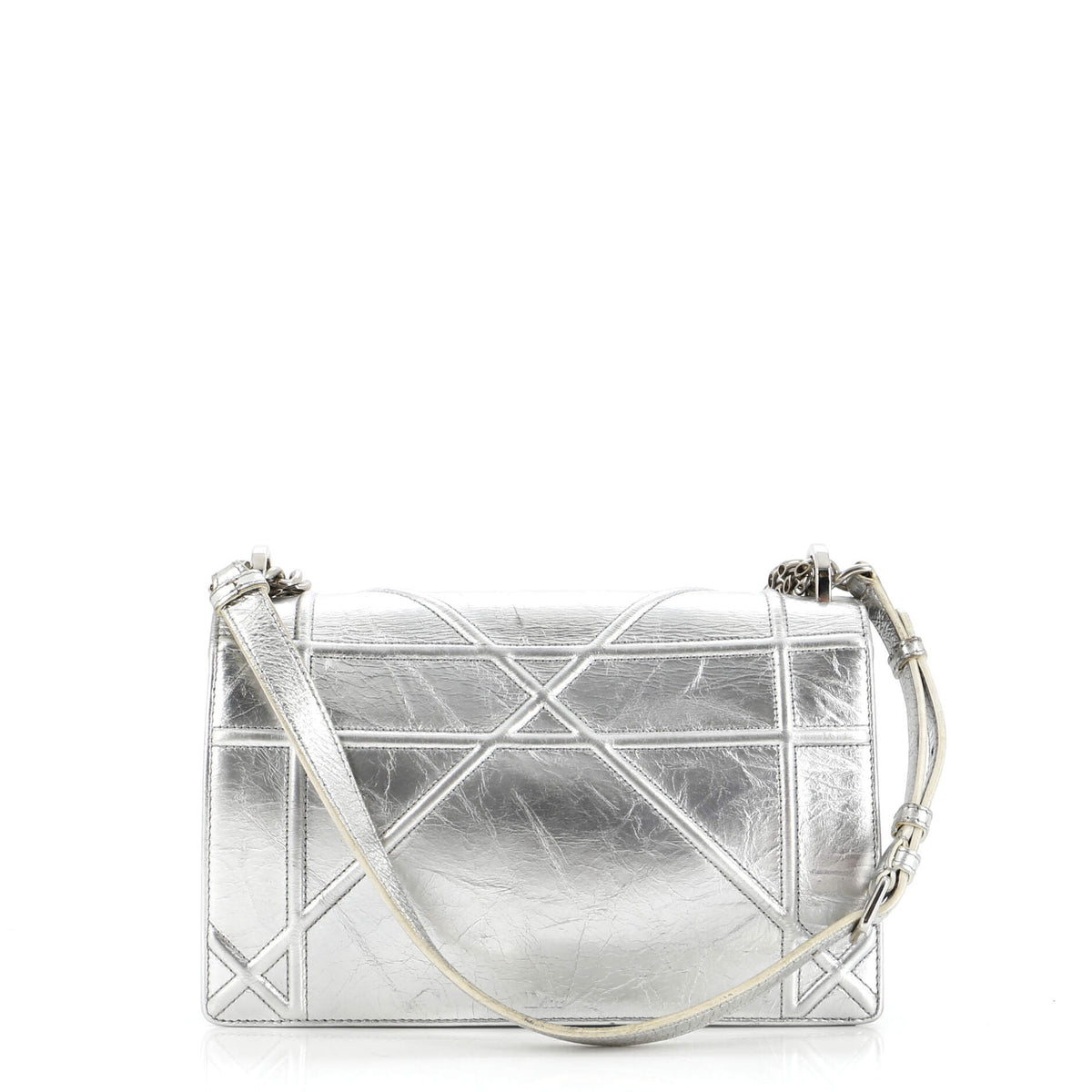 Diorama Clasp Flap Bag Crinkled Lambskin Small
