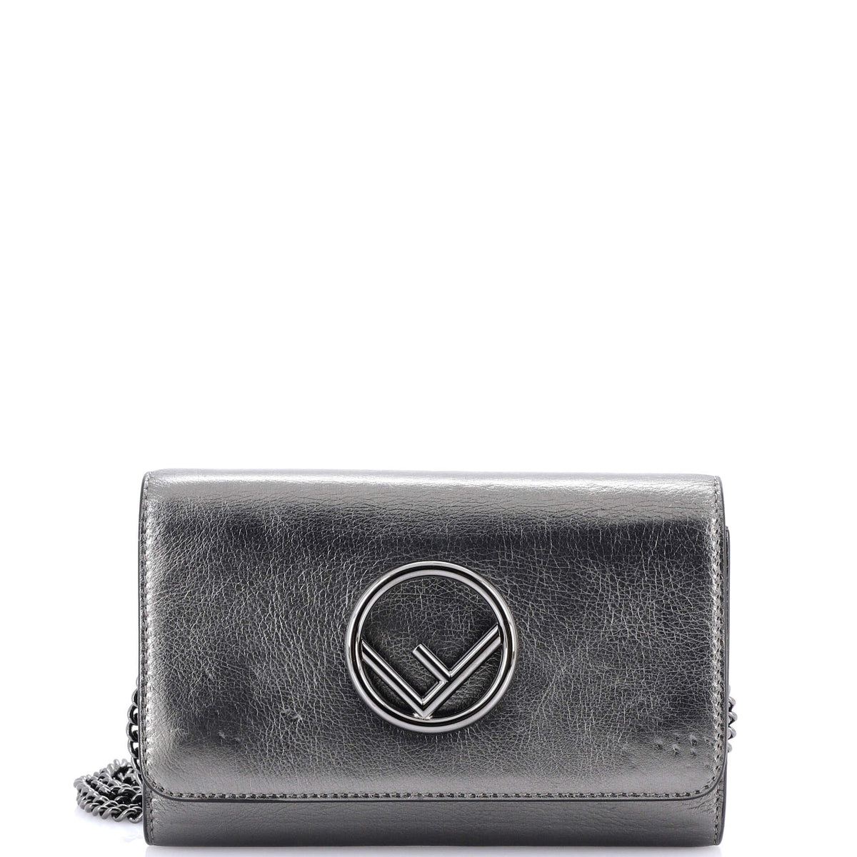 F is Fendi Wallet on Chain Leather Mini