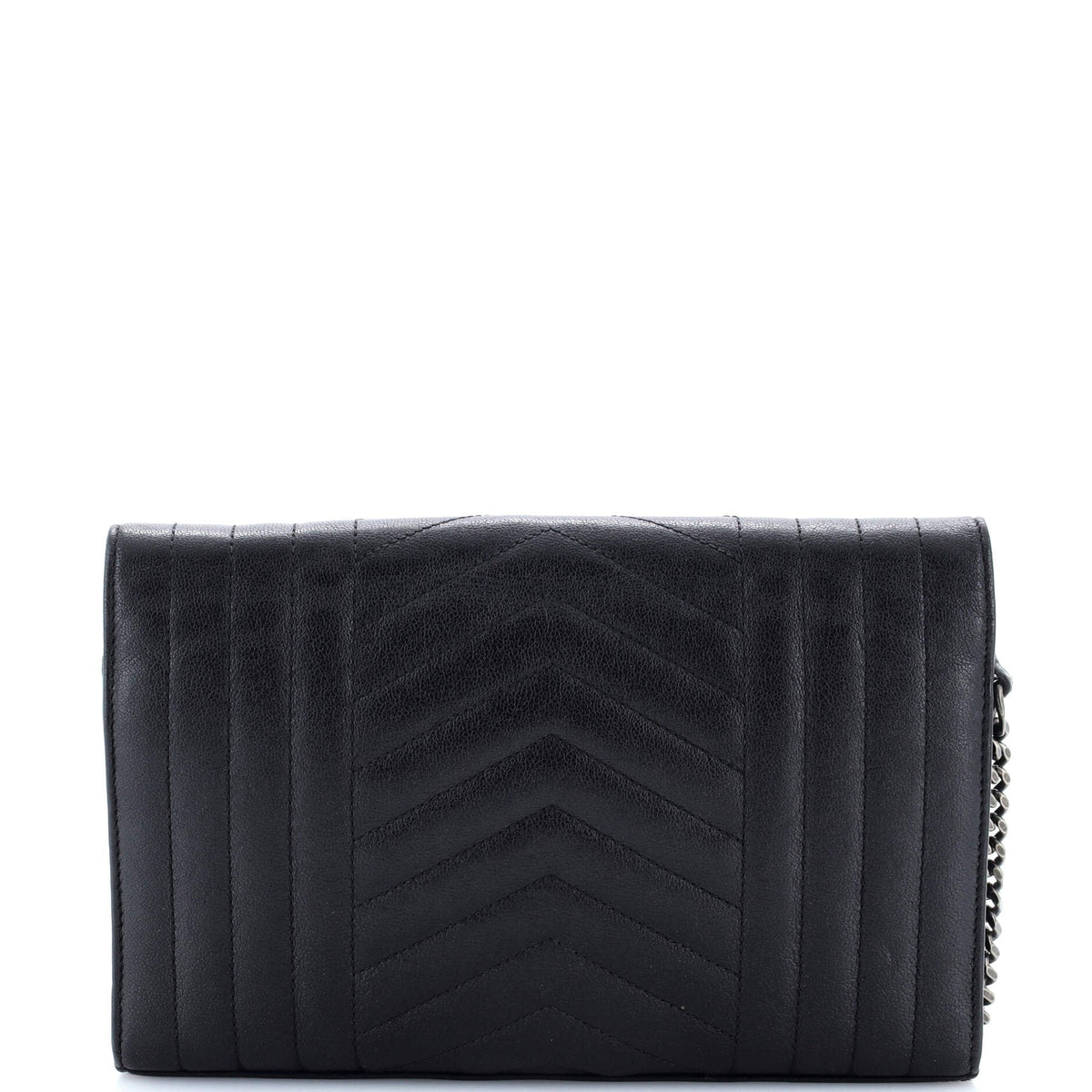 Classic Monogram Envelope Satchel Mixed Matelasse Leather Small