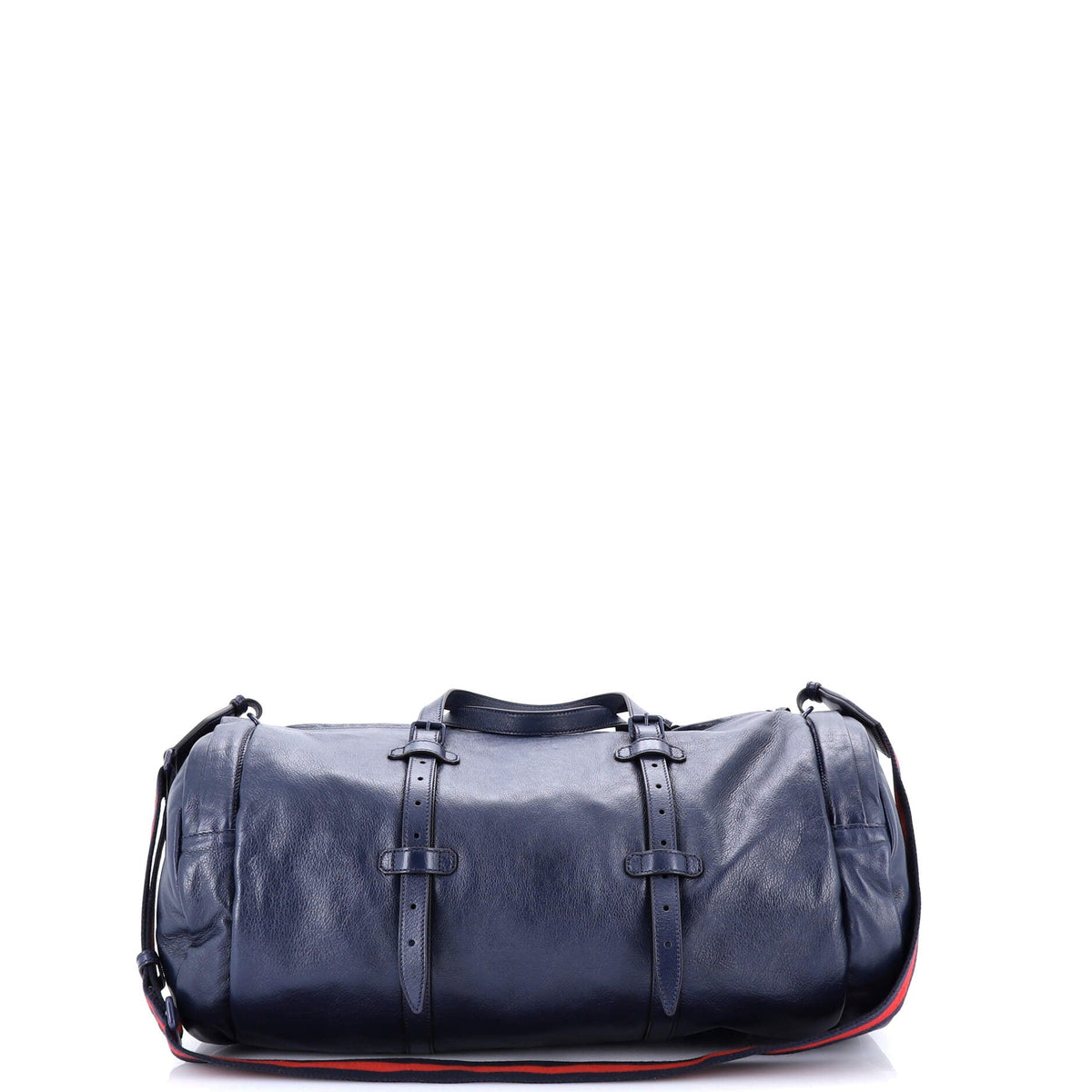 Double G Side Pocket Duffle Bag Leather