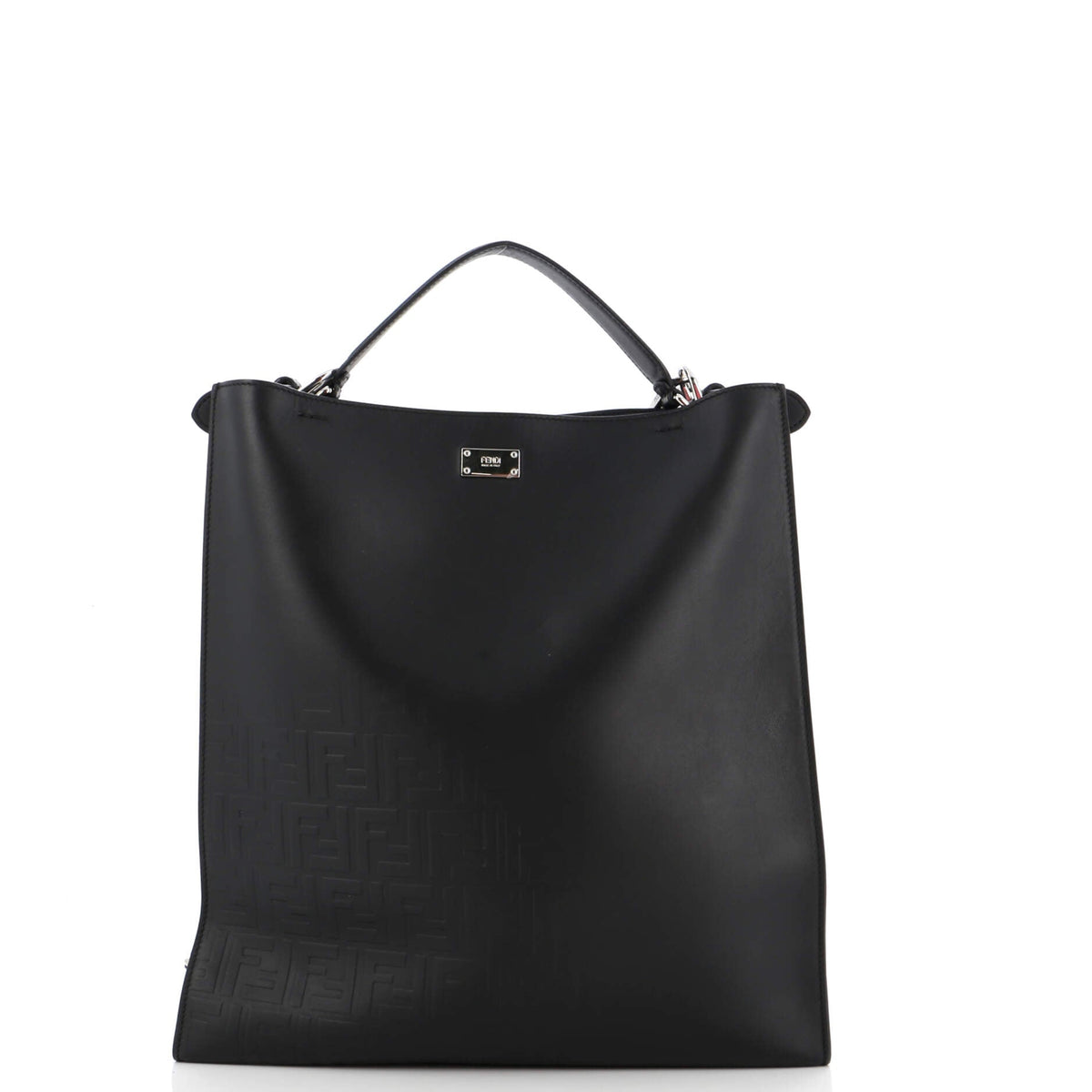 Peekaboo X-Lite Fit Bag Leather with Zucca Embossed Detail