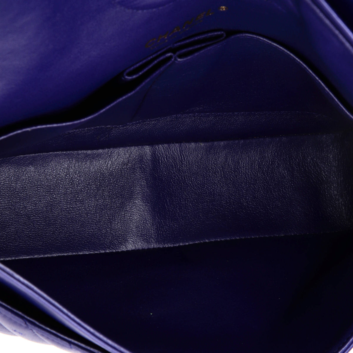 Classic Double Flap Bag Chevron Calfskin Medium