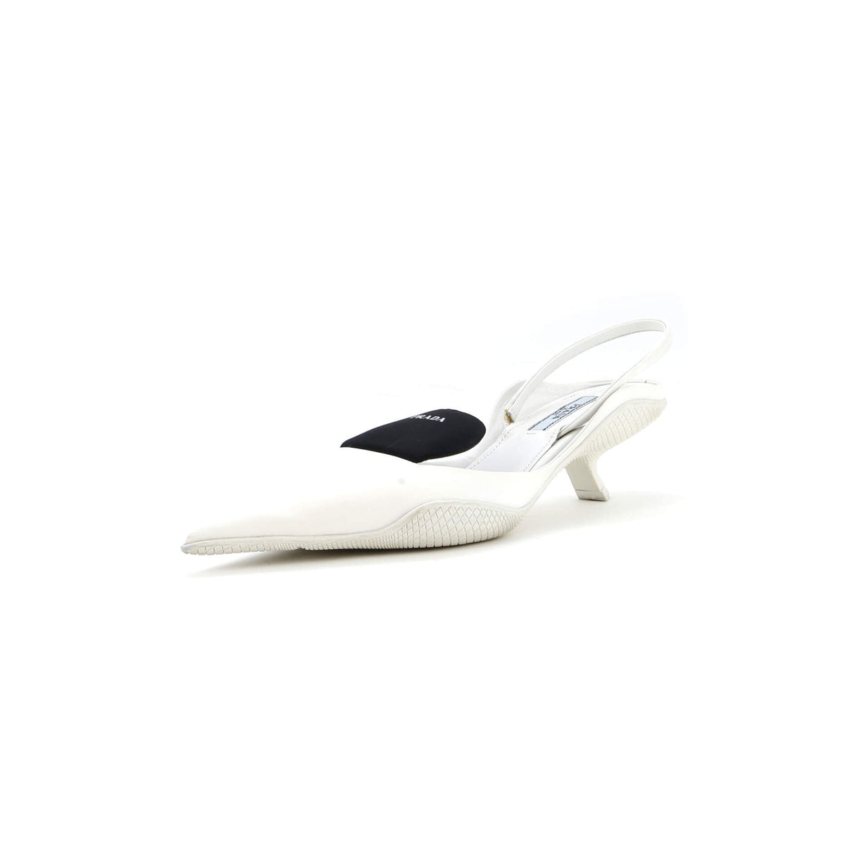 Women's Triangle Logo Slingback Pumps Nylon