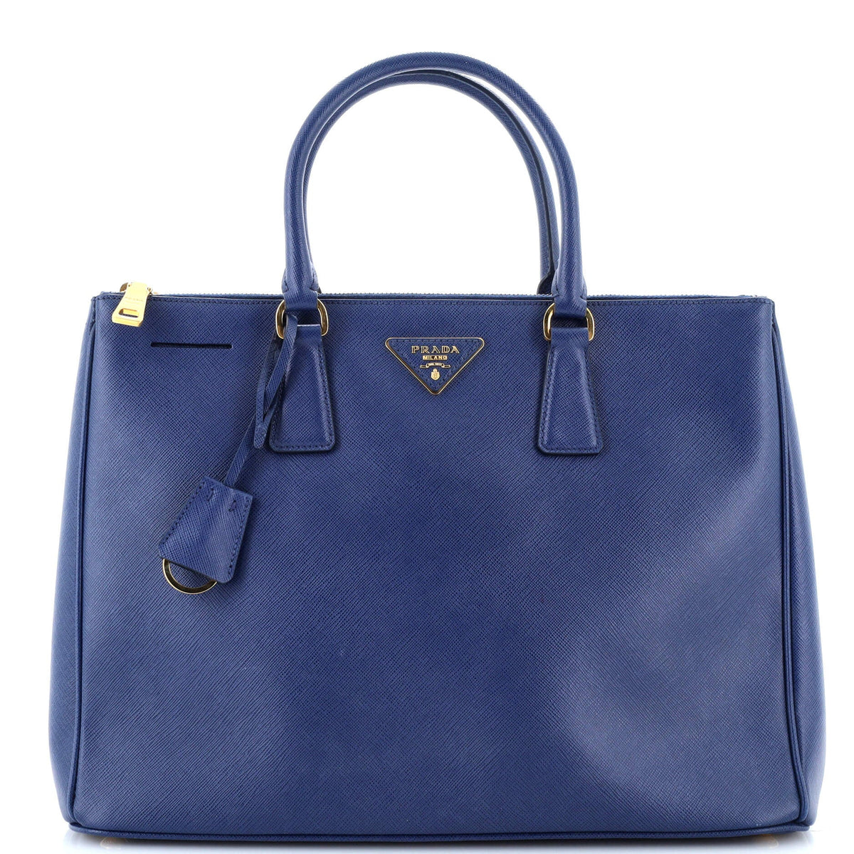 Double Zip Lux Tote Saffiano Leather Large