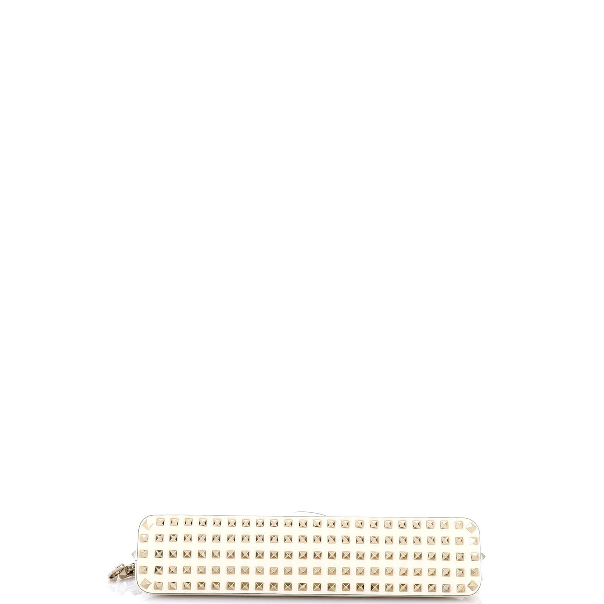 Rockstud Zip Up Top Handle Bag Leather East West