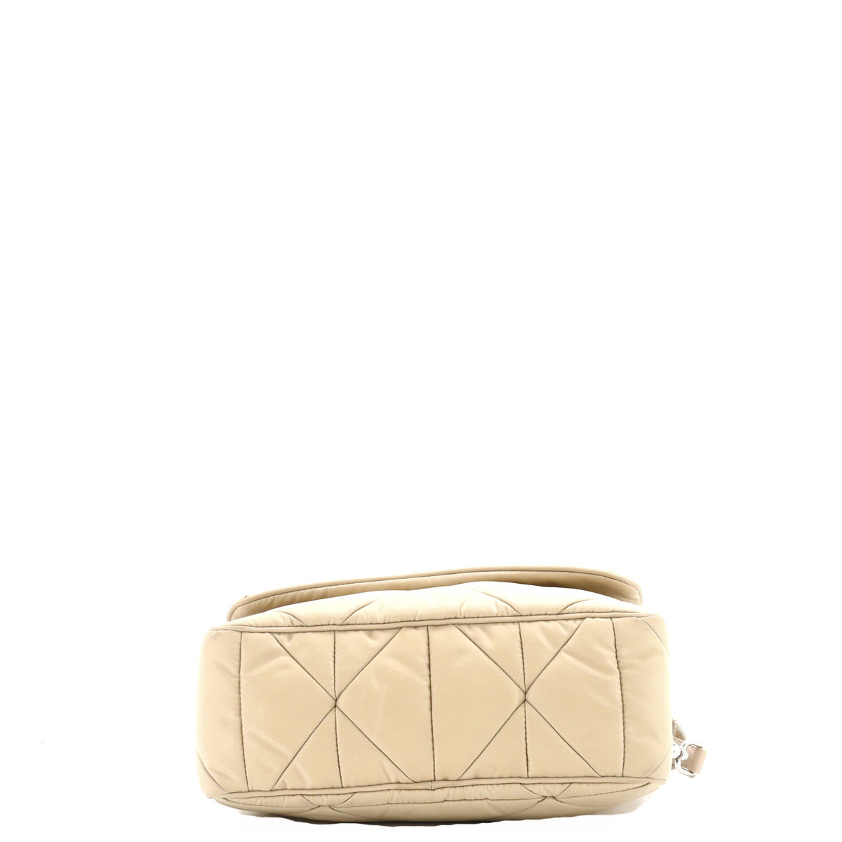 Padded Flap Shoulder Bag Quilted Tessuto