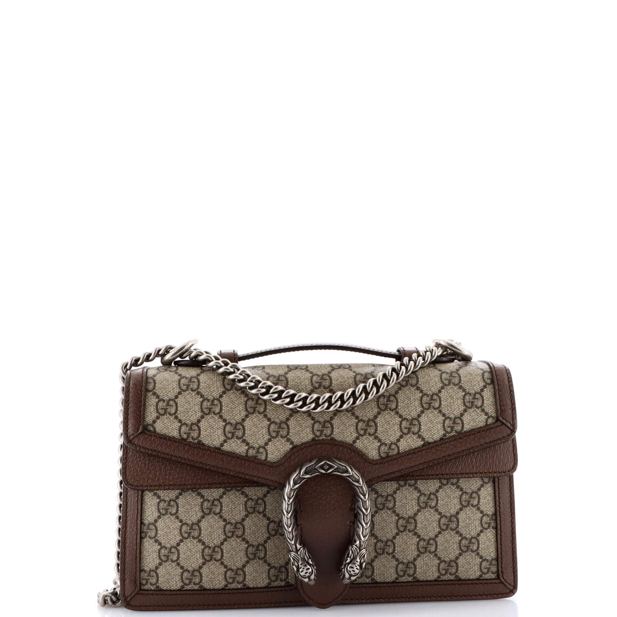 Dionysus Top Handle Chain Bag GG Coated Canvas Small