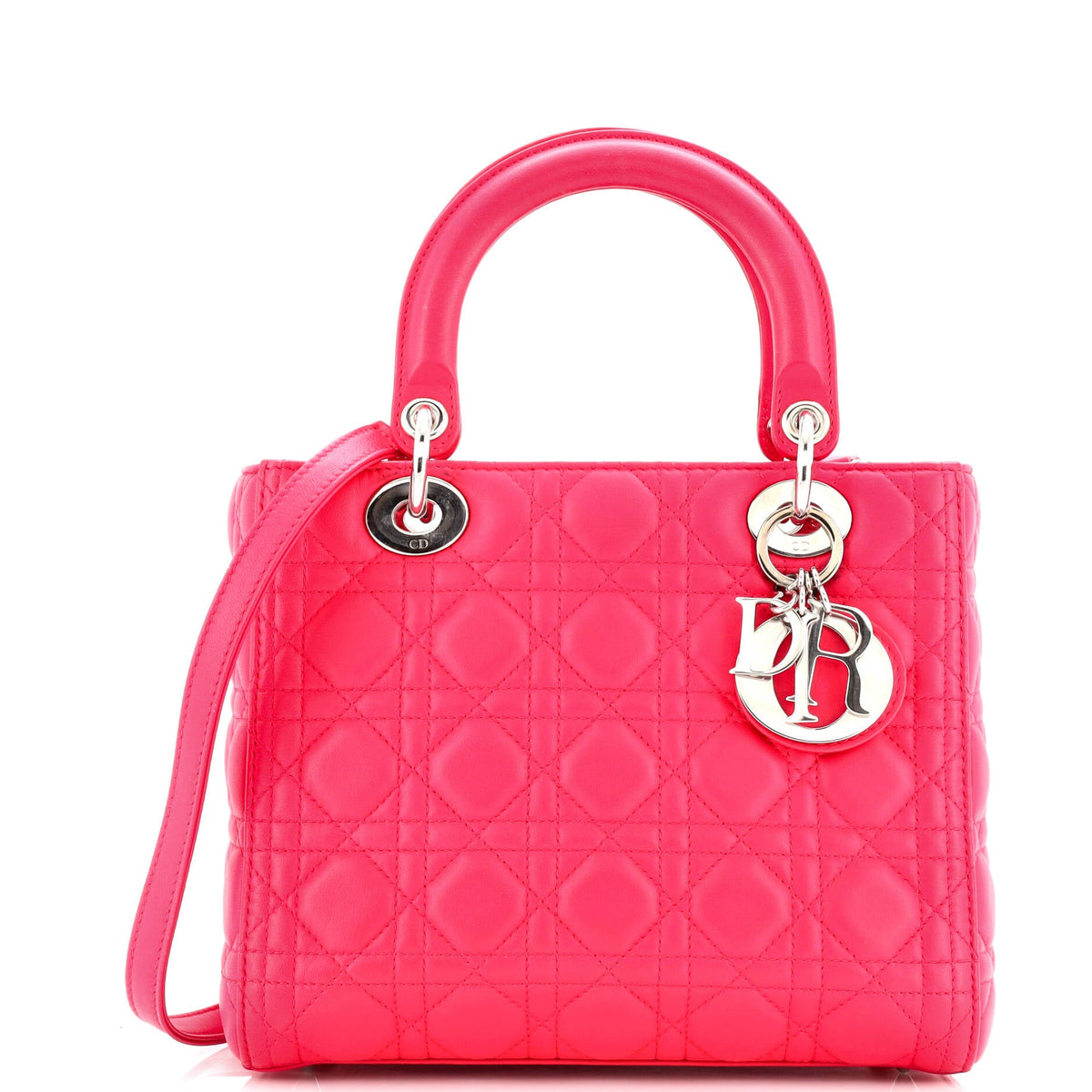 Lady Dior Bag Cannage Quilt Lambskin Medium