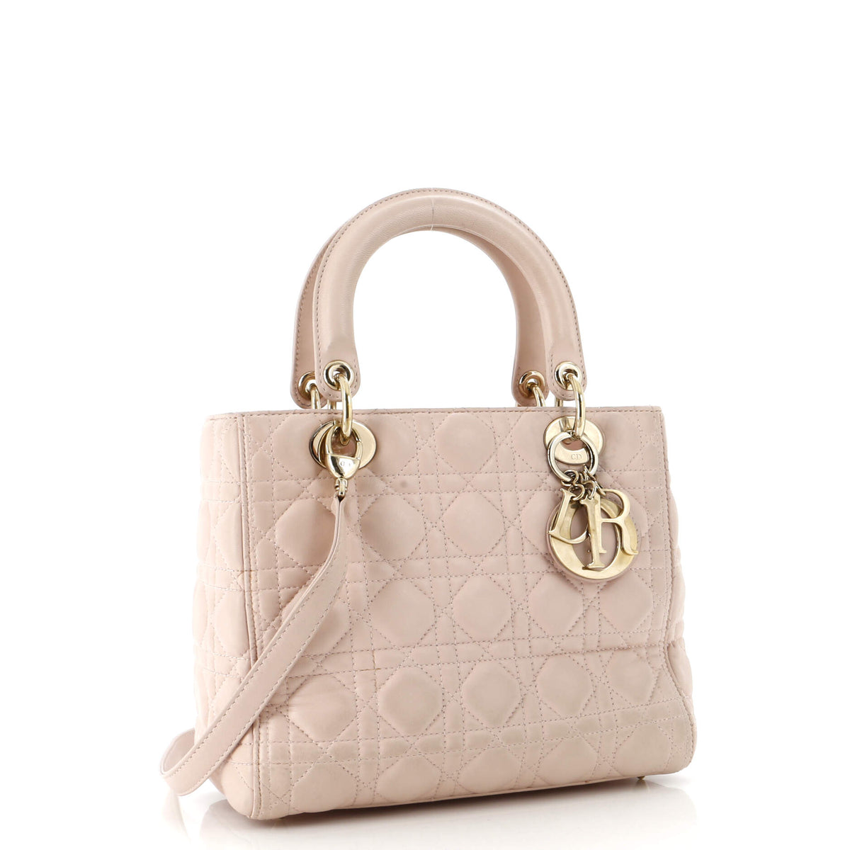 Lady Dior Bag Cannage Quilt Lambskin Medium